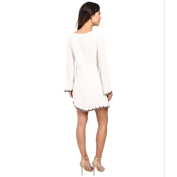 Sanctuary Azita Bohemian Embroidery Bell Sleeves Mini Dress Size 8. - Picture 4 of 15